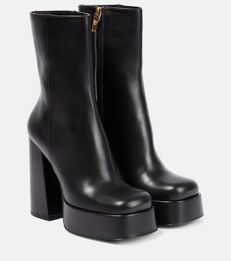 Medusa Aevitas leather platform boots | Versace