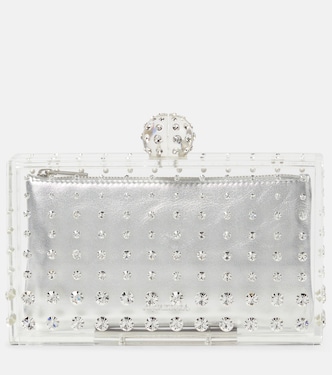 Tequila crystal-embellished clutch | Aquazzura