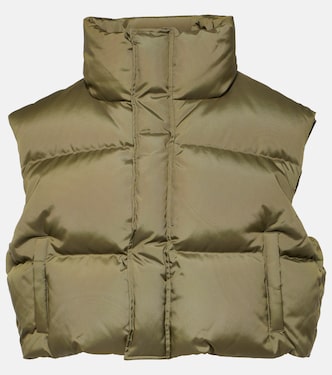 Cropped down vest  | Wardrobe.NYC