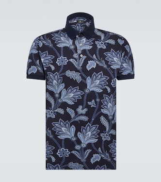 Printed cotton piqué polo shirt | Etro