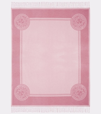 Barocco jacquard silk and cashmere blanket | Versace Home