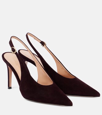 Robbie suede slingback pumps | Gianvito Rossi