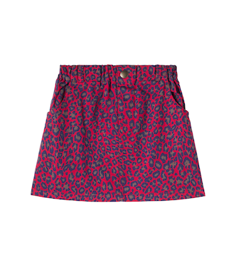 Lille leopard-print cotton twill skirt | Cozmo