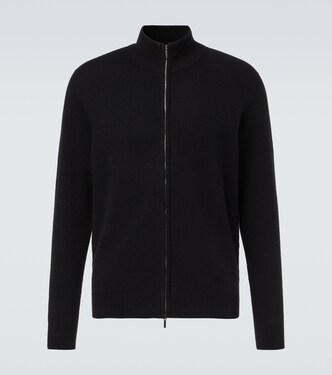 Halle ribbed-knit cashmere zip-up sweater | Saman Amel