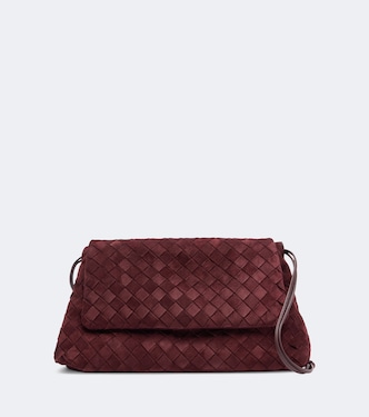 Schultertasche Giorno aus Veloursleder | Bottega Veneta