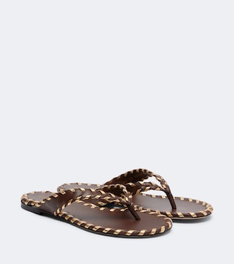 Zaira leather thong sandals | Gianvito Rossi