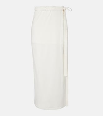 Cotton and silk wrap skirt | Toteme
