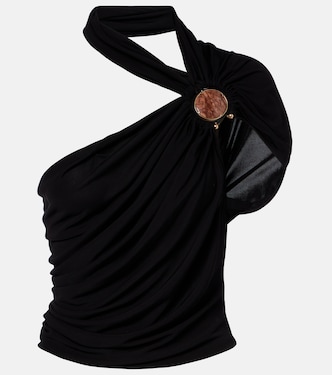 Embellished draped jersey top | Christopher Esber