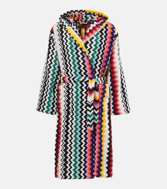 Best Zigzag cotton terry bathrobe | Missoni