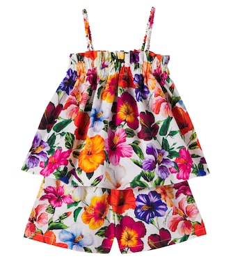 Set aus Top und Shorts aus Baumwolle | Dolce&Gabbana Kids