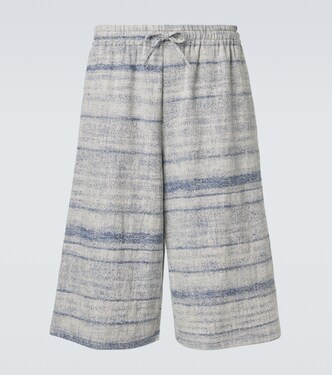 Paula's Ibiza denim jacquard Bermuda shorts | Loewe