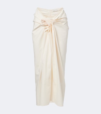Draped cotton maxi skirt | Magda Butrym