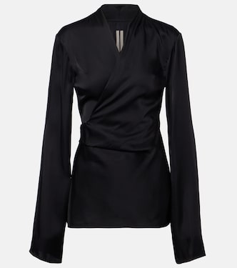 Laura satin wrap top | Rick Owens