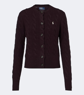 Cable-knit wool and cashmere cardigan | Polo Ralph Lauren
