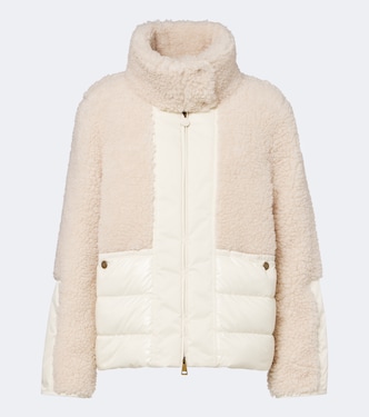 Glorieux teddy-trimmed down jacket | Moncler
