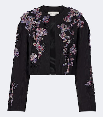 Vonda appliqué embellished cropped jacket | Dries Van Noten