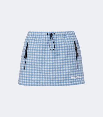 Gingham miniskirt  | Miu Miu