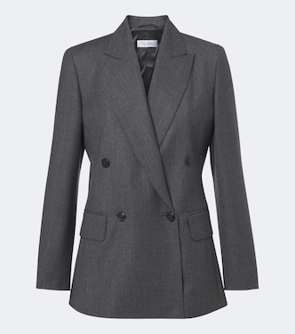 Double-breasted wool-blend blazer | Max Mara