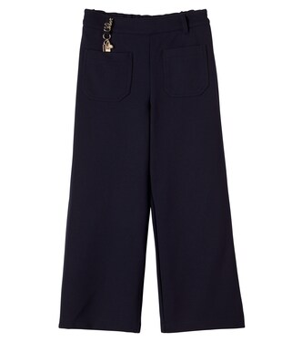 Logo wide-leg pants | Chloé Kids