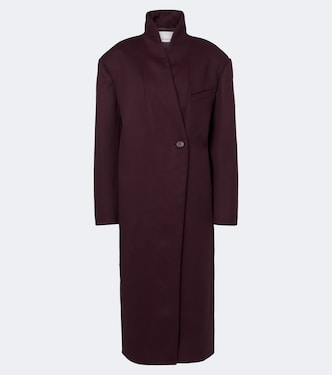 Brea single-breasted wool-blend coat | The Frankie Shop