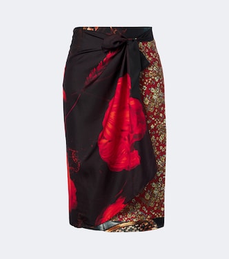 Wickelrock aus Seide | Dries Van Noten