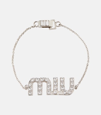Pulsera con logo de cristales | Miu Miu