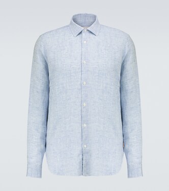 Giles linen long-sleeved shirt | Orlebar Brown