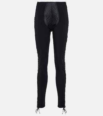 X Lotta Volkova Leggings aus Satin | Jean Paul Gaultier