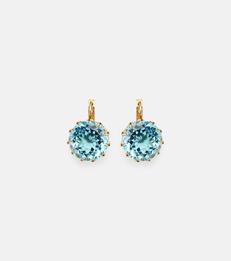 Boucles d'oreilles en or 18 ct et topaze | Ileana Makri