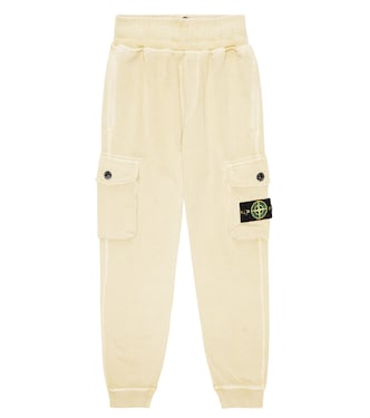 Cotton fleece sweatpants | Stone Island Junior