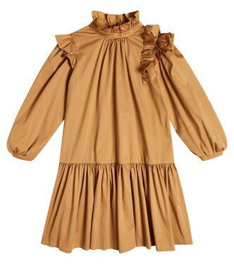 Ruffled cotton-blend dress | Paade Mode
