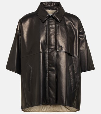 Leather overshirt  | Brunello Cucinelli