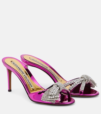 Shooting embellished mules | Alexandre Vauthier