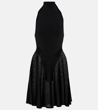 Minikleid aus Jersey und Mesh | Alaïa