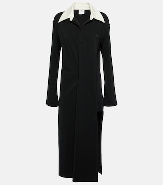 Twist cotton-blend piqué polo dress | Courrèges