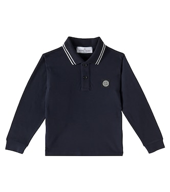 Cotton-blend polo shirt | Stone Island Junior