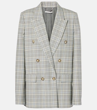 Prince of Wales check wool blazer | Stella McCartney