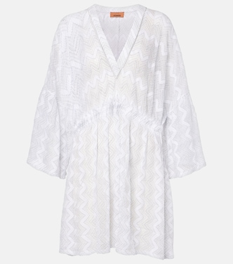 Zigzag lamé beach dress | Missoni