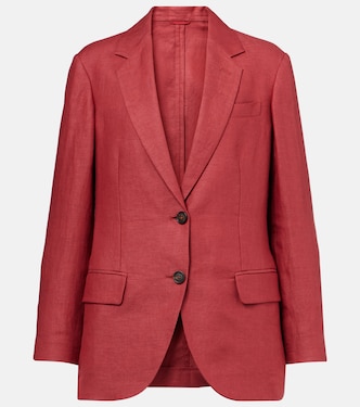 Hemp and linen gabardine blazer | Brunello Cucinelli