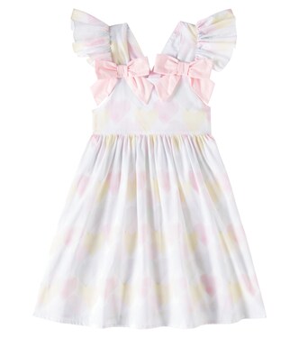 Ruffled printed cotton dress | Patachou