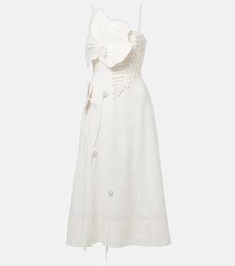 Midikleid aus einem Leinengemisch | Farm Rio