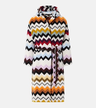 Murrina Zigzag cotton terry bathrobe | Missoni