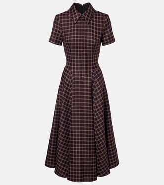 Jody houndstooth wool-blend midi dress | Emilia Wickstead