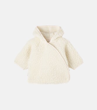 Baby hooded wool jacket | Binibamba