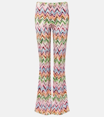 Zigzag high-rise flared pants | Missoni