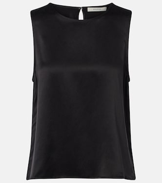 Sofia silk charmeuse tank top | Asceno