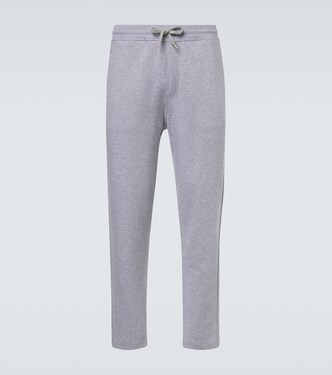 Cotton-blend jersey sweatpants | Brunello Cucinelli