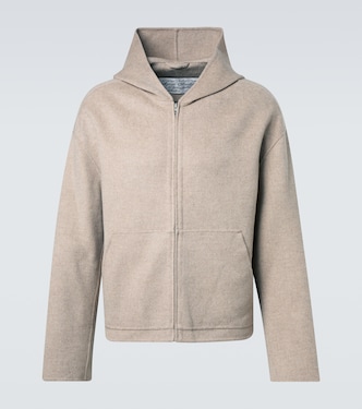 Sweat-shirt à capuche en laine et cachemire | Acne Studios