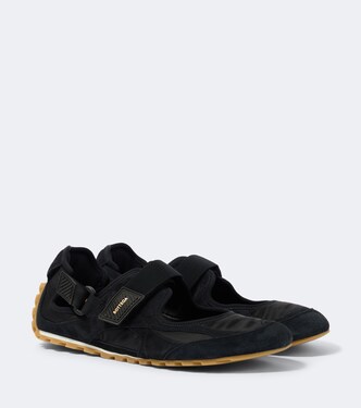 Orbit Flash suede-trimmed sneakers | Bottega Veneta