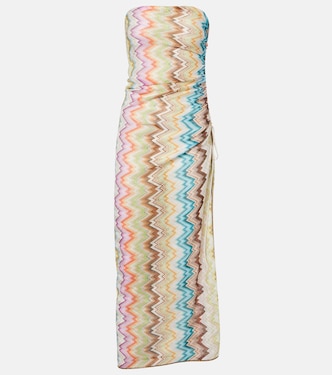 Zigzag gathered midi dress | Missoni